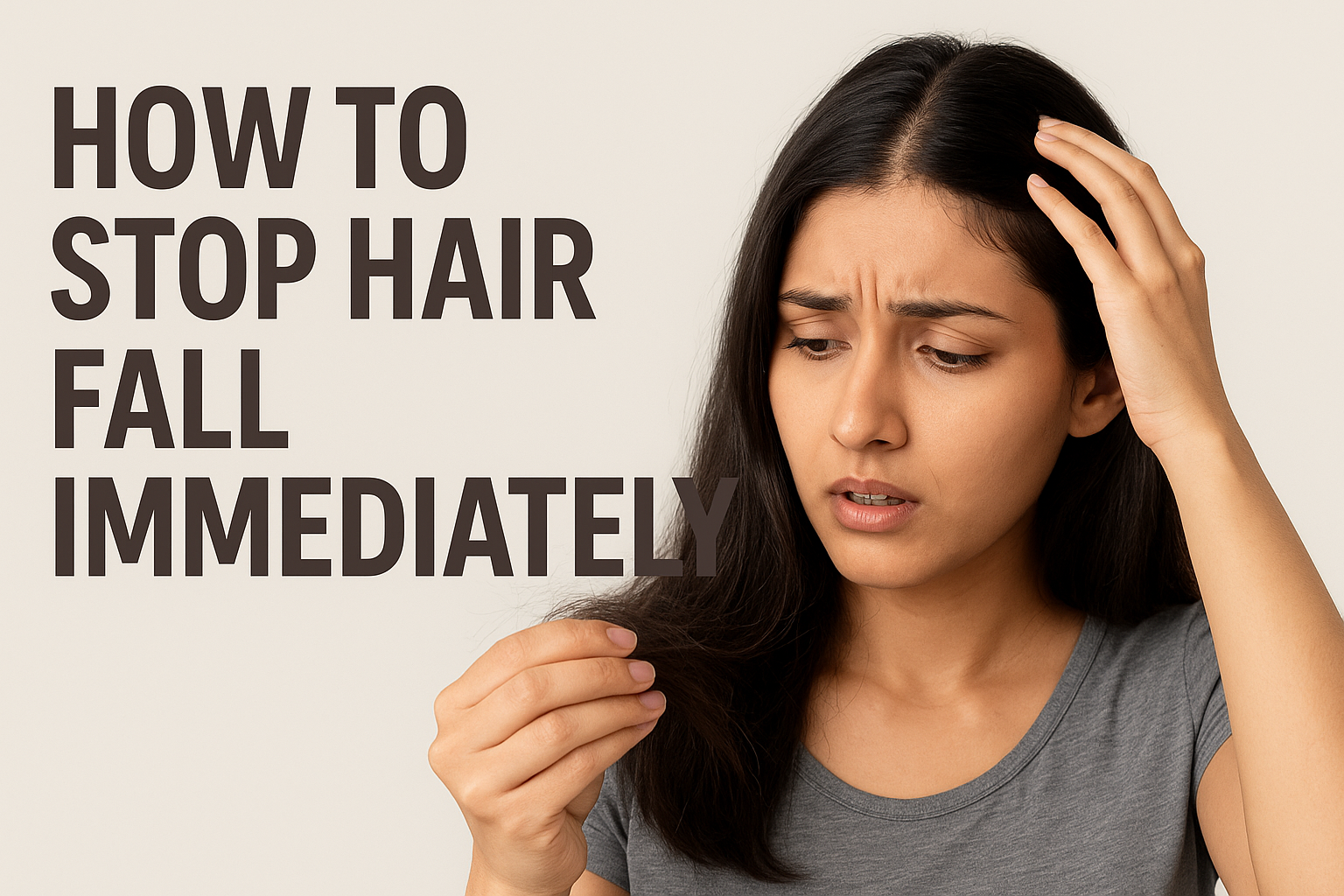 How to Stop Hair Fall Immediately: What You Can Do Right Now
