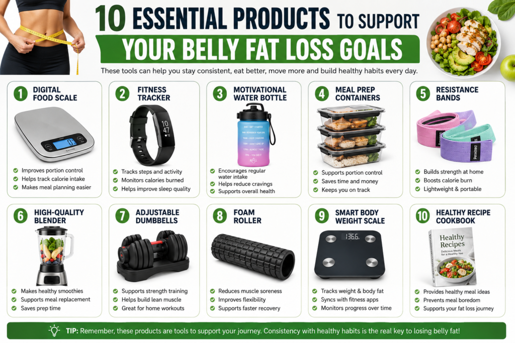 10 products to support belly fat loss
