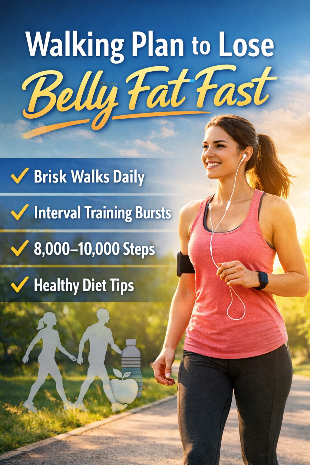 Walking Plan to Lose Belly Fat Fast: Step-by-Step Guide for Women and Men
