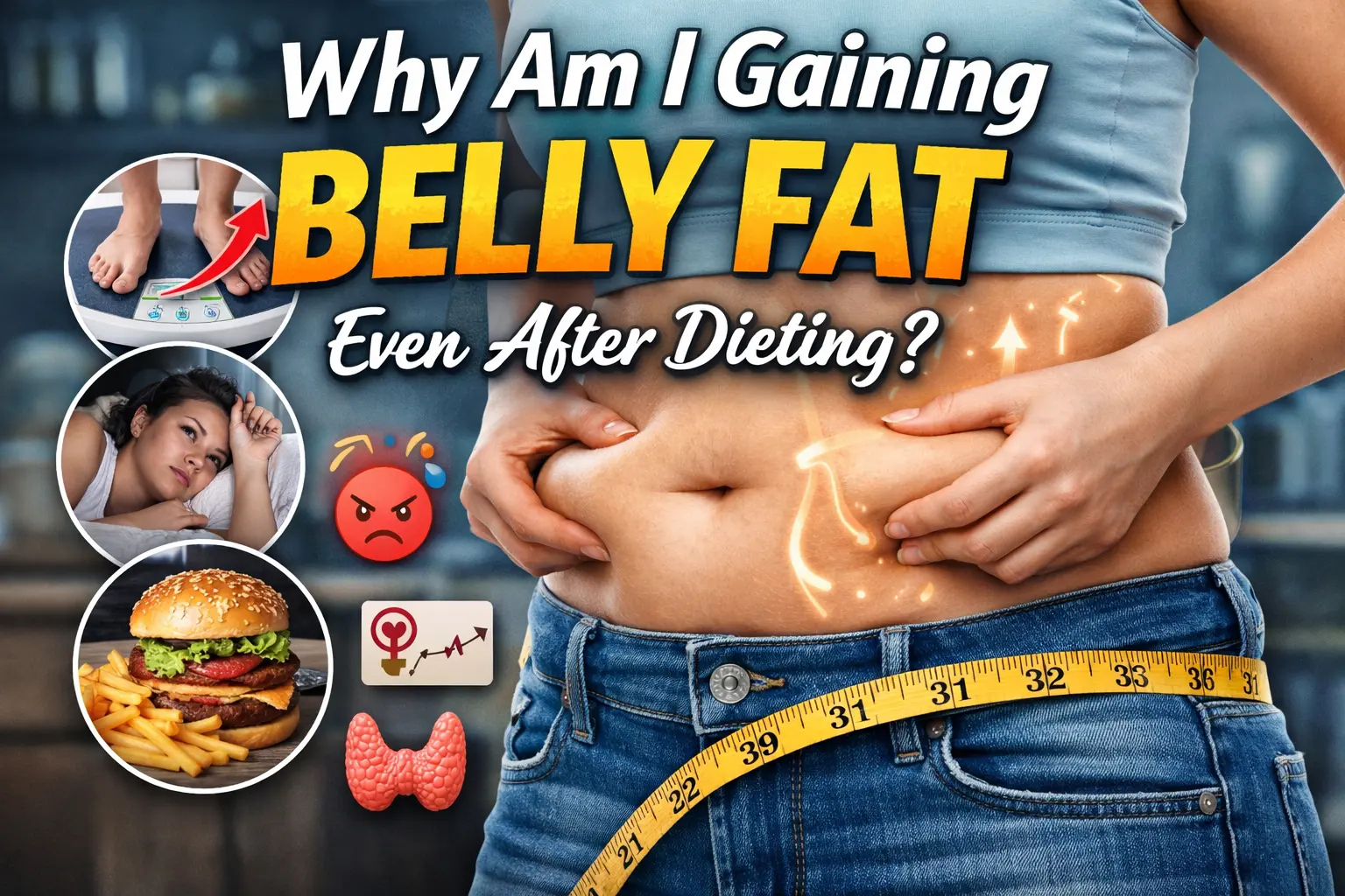 Why Am I Gaining Belly Fat Even After Dieting?