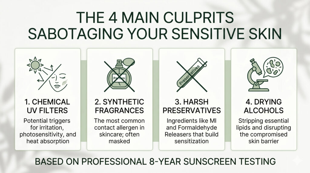 The 4 Main Culprits Sabotaging Your Senitive Skin